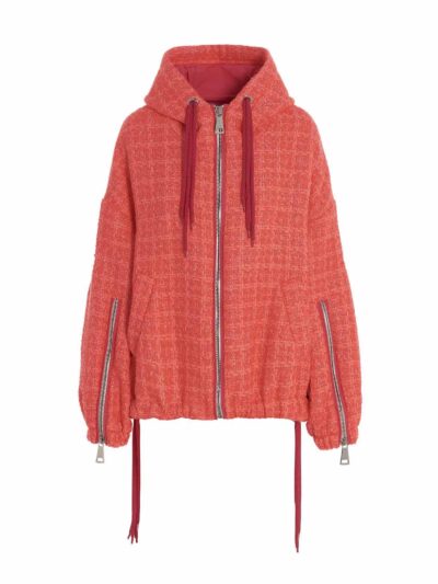 'Chris Windbreaker Tweed' jacket KHRISJOY Fuchsia