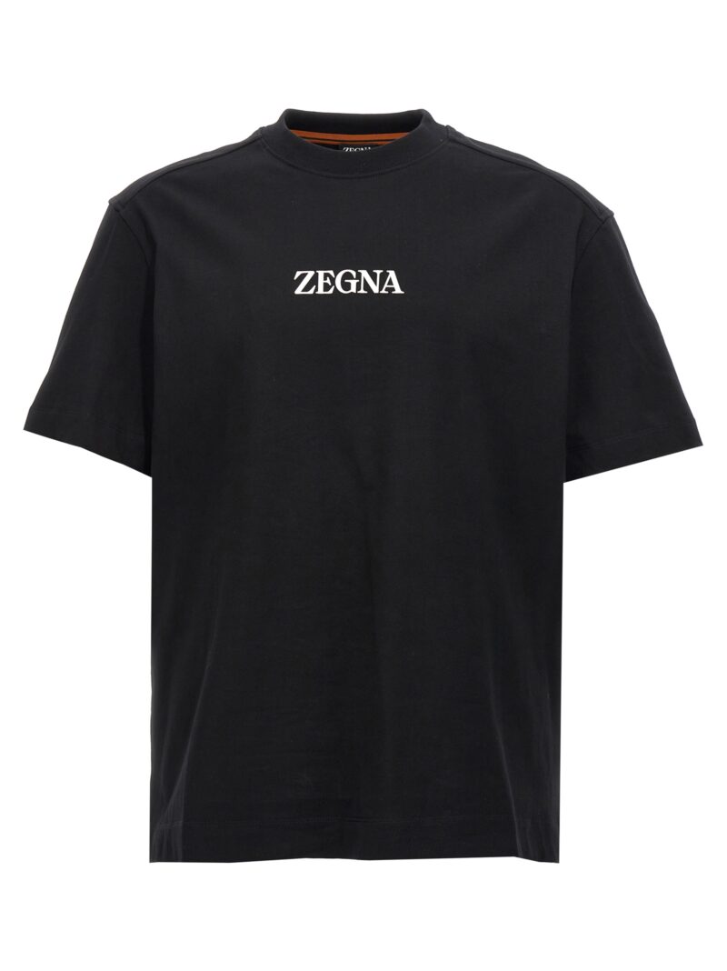 Rubberized logo T-shirt ZEGNA White/Black