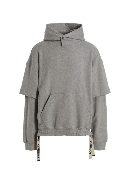 'Double Sleeves' hoodie KHRISJOY Gray