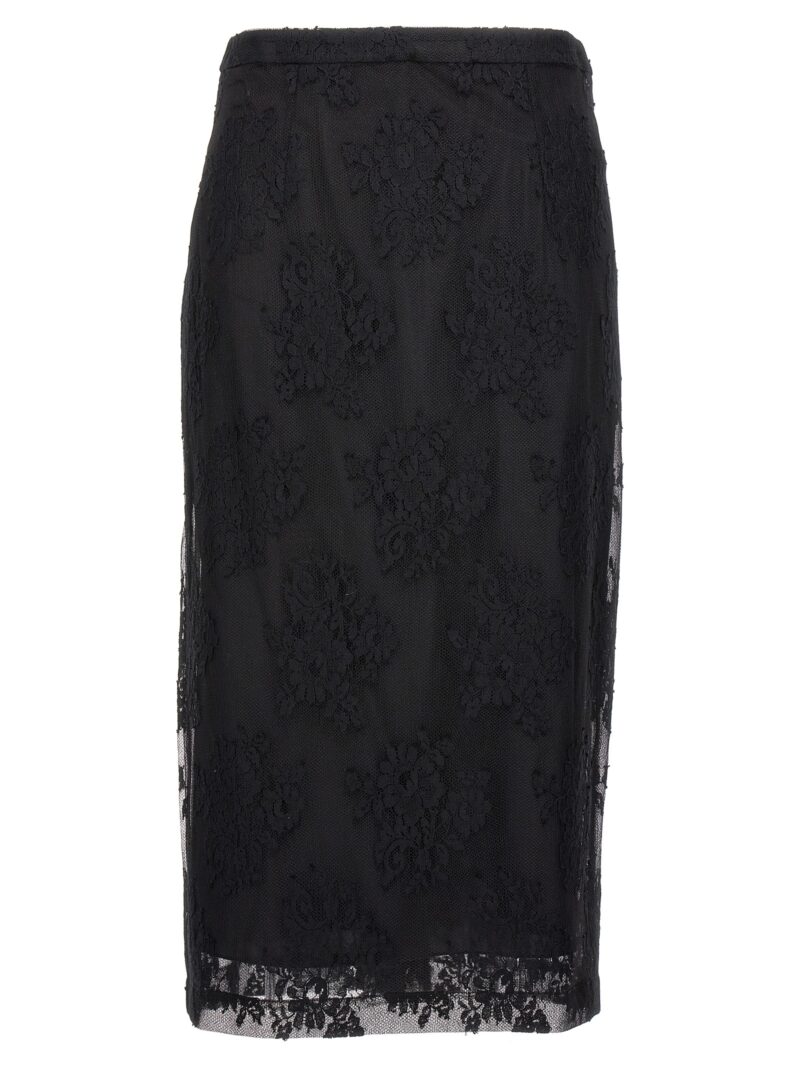 Lace sheath skirt DOLCE & GABBANA Black