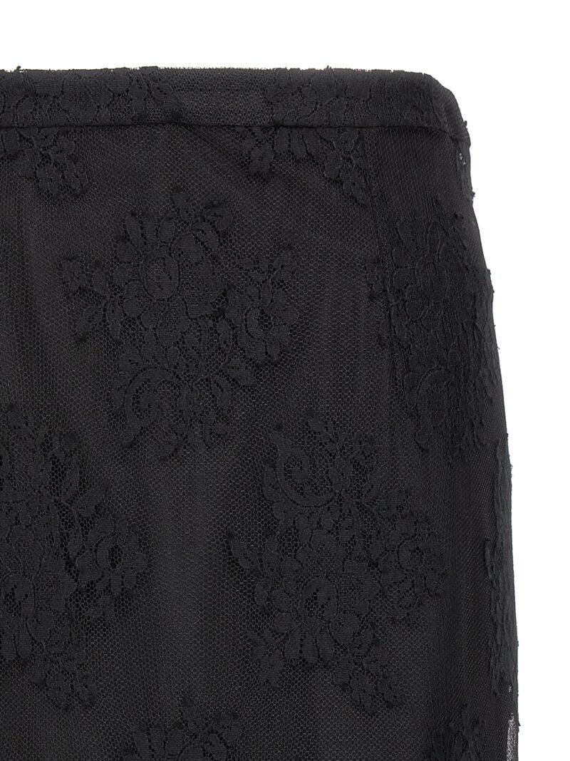 Lace sheath skirt Woman DOLCE & GABBANA Black