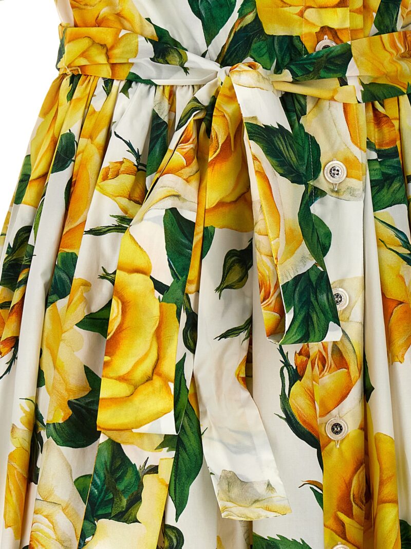 'Rose Gialle' dress 100% cotton DOLCE & GABBANA Multicolor