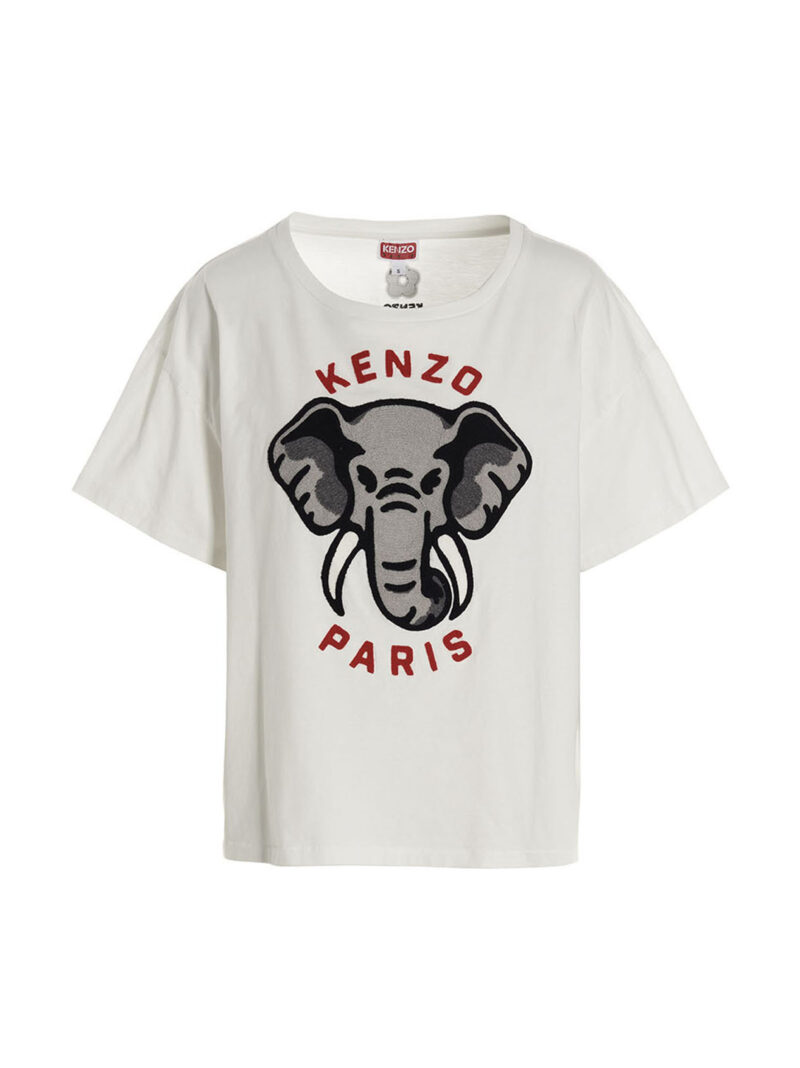 Logo embroidery t-shirt KENZO White