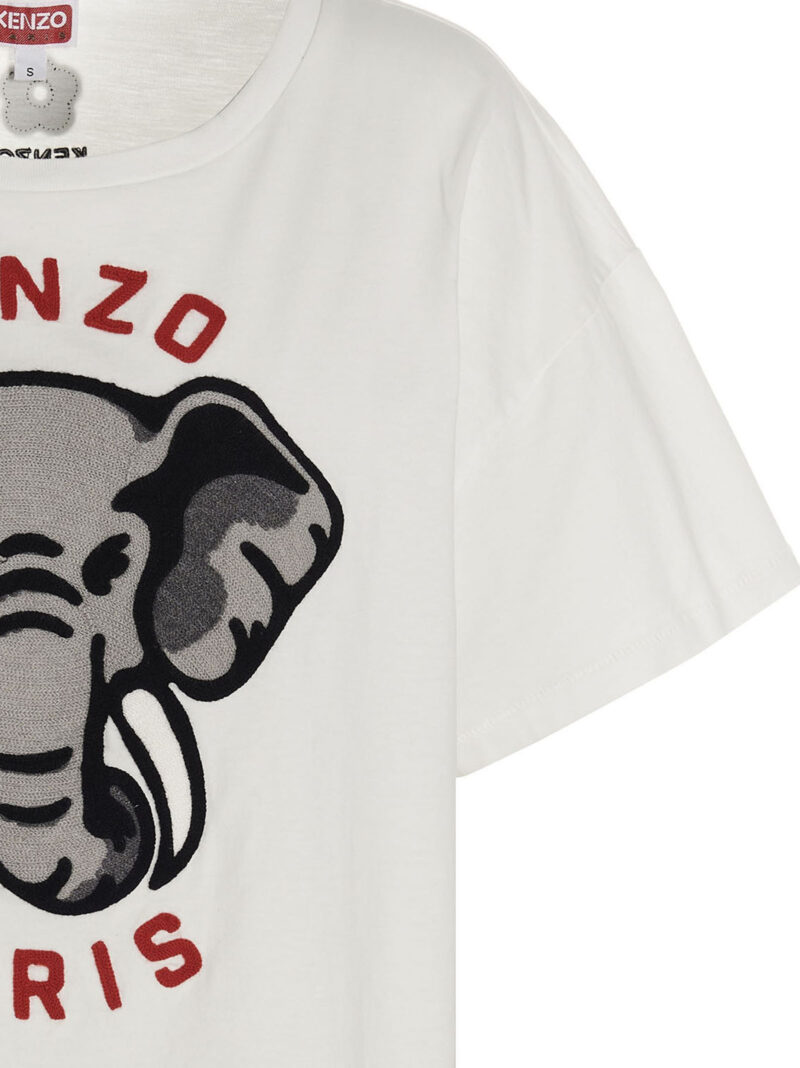 Logo embroidery t-shirt Woman KENZO White