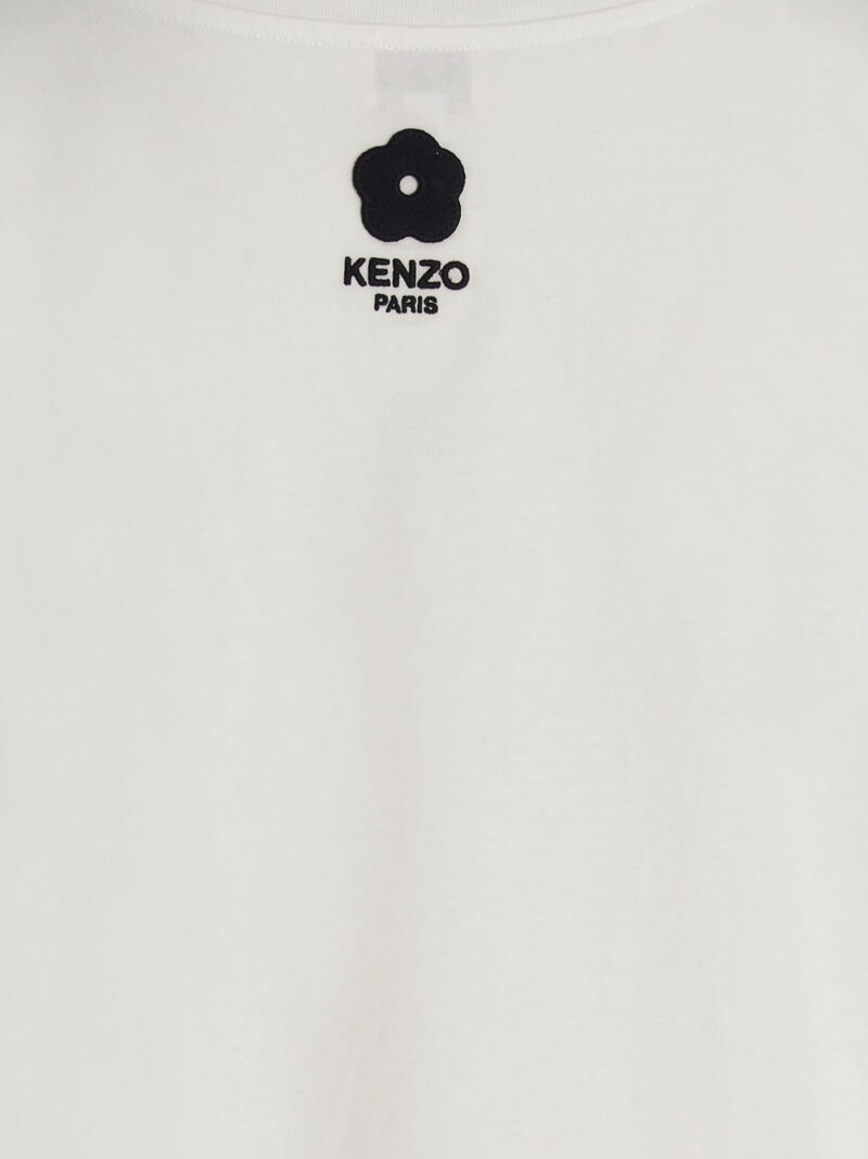 Logo embroidery t-shirt 100% cotton KENZO White