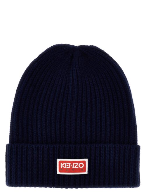 Logo patch beanie KENZO Blue