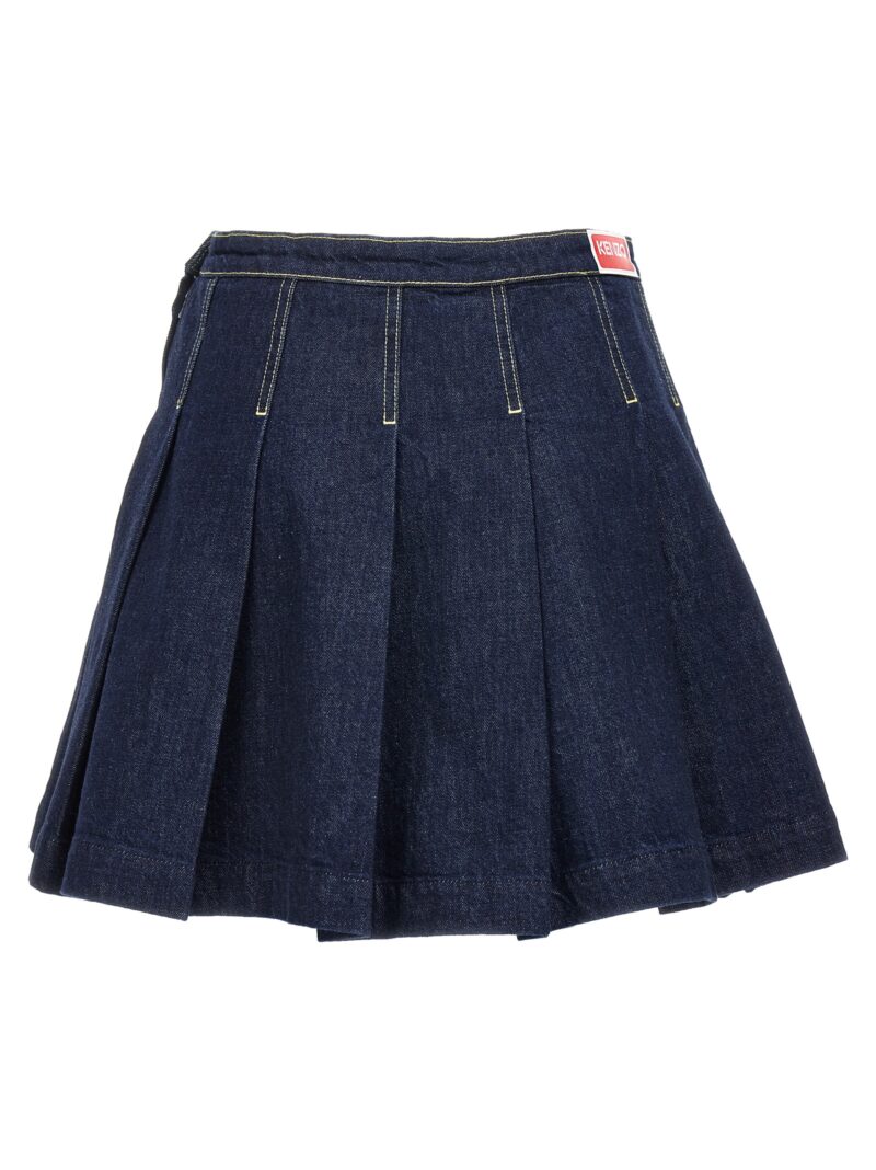 'Solid Fit&Flare' skirt FE52DJ2796B1DM KENZO Blue