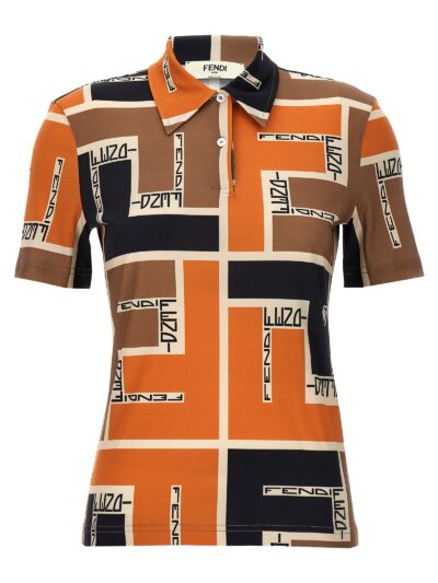 'Maxi FF Puzzle' polo shirt FENDI Multicolor