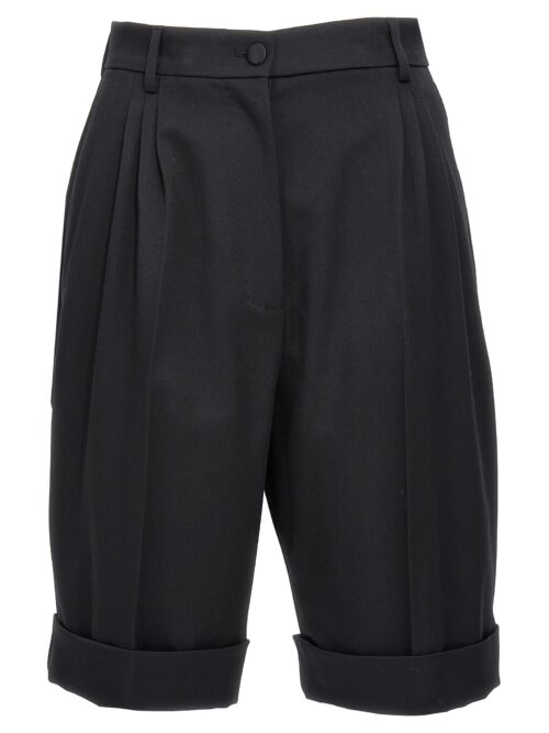 Gabardine bermuda shorts DOLCE & GABBANA Black