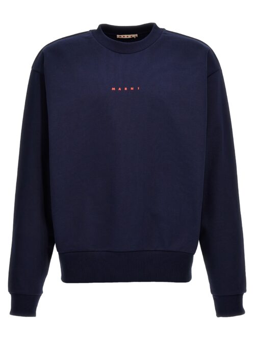 Logo print sweatshirt MARNI Blue