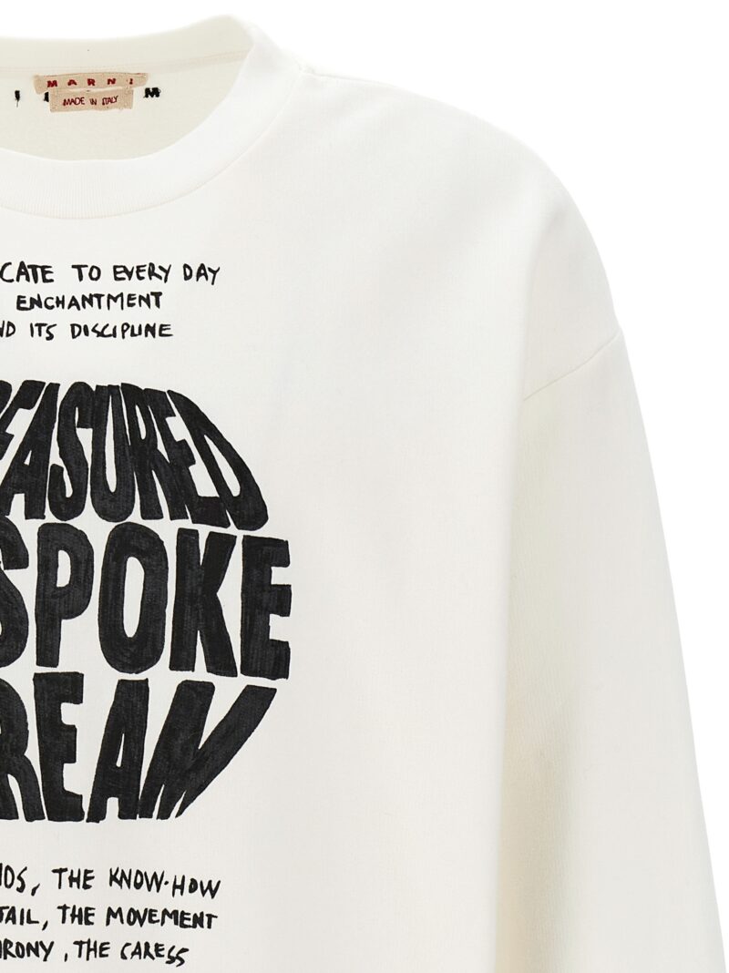 'Bespoke Brushed' sweatshirt Man MARNI White