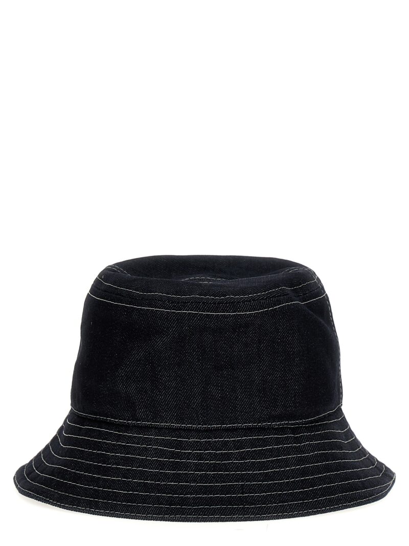 Bucket logo hat Man FENDI Blue