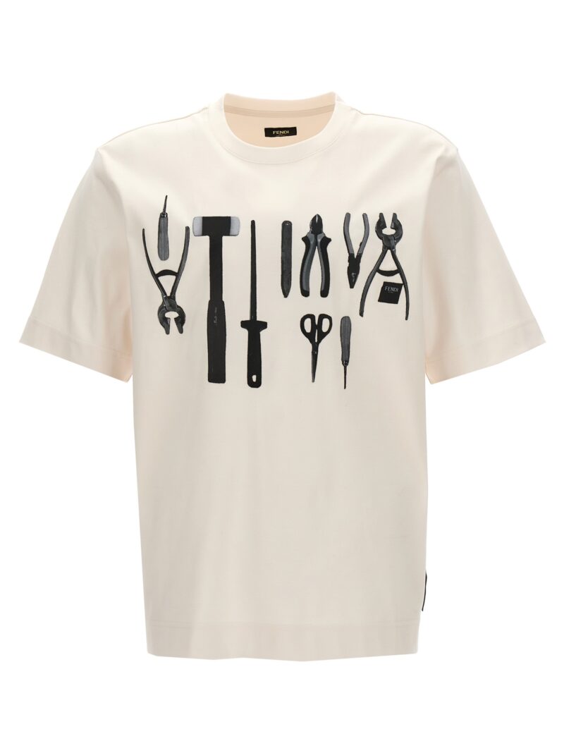 'Attrezzi' T-shirt FENDI White