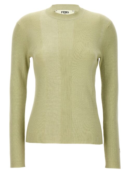 Ribbed sweater FENDI Green