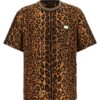 Leopard print t-shirt DOLCE & GABBANA Brown