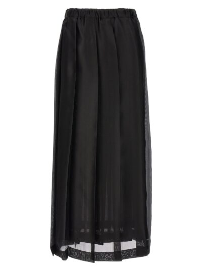 Long pleated skirt FABIANA FILIPPI Black