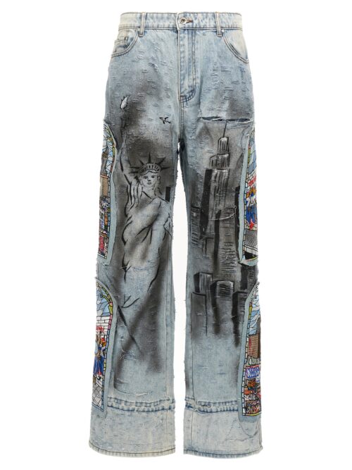 'Hit Denim' jeans WHO DECIDES WAR Light Blue