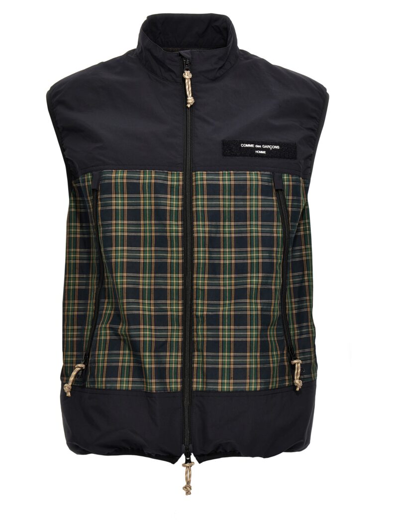 Check insert nylon vest COMME DES GARҪONS HOMME Multicolor