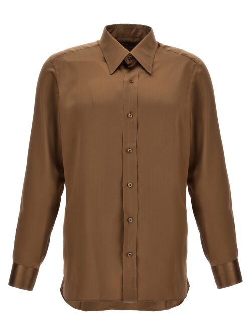 Charmeuse shirt TOM FORD Brown