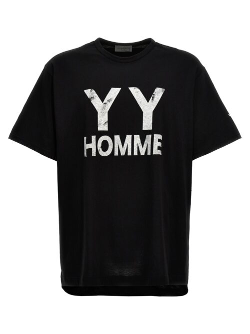 Logo print T-shirt YOHJI YAMAMOTO Black