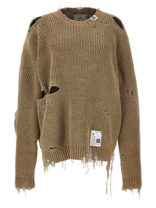 Destroyed sweater MAISON MIHARA YASUHIRO Green