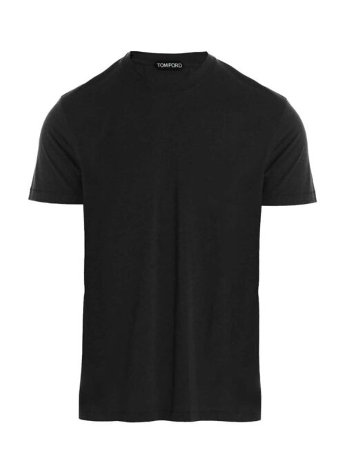 Cotton lyocell T-shirt TOM FORD Black