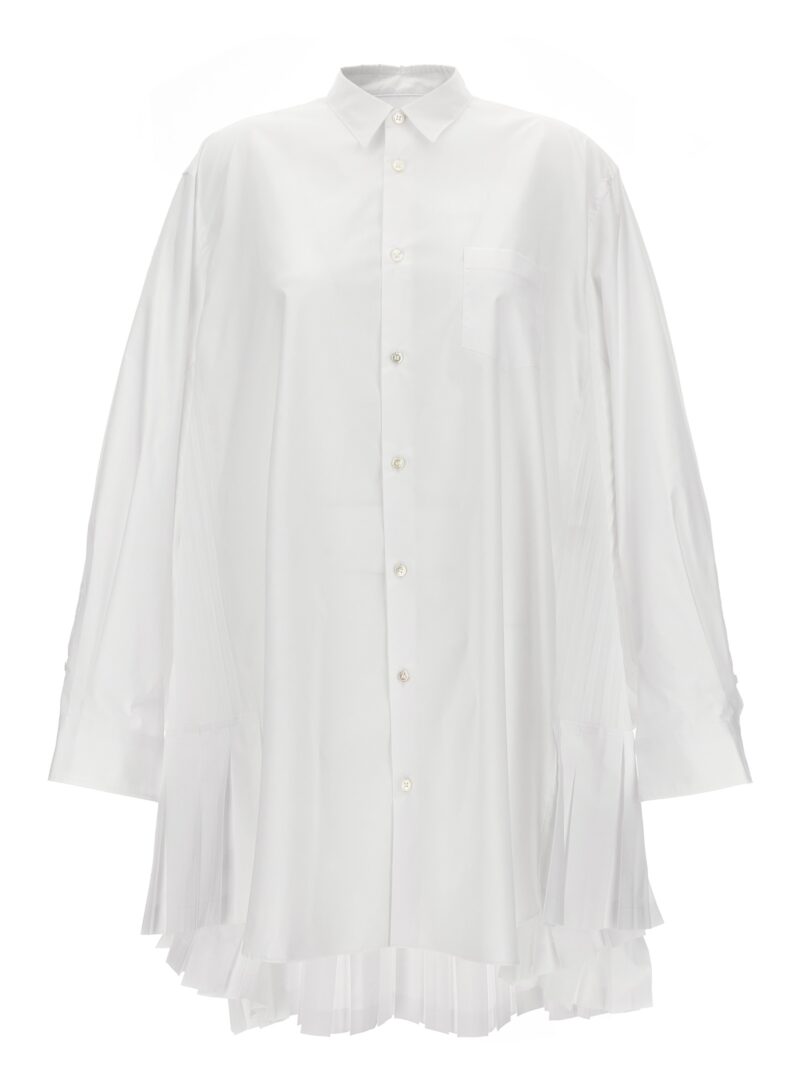 Pleated shirt dress JUNYA WATANABE White