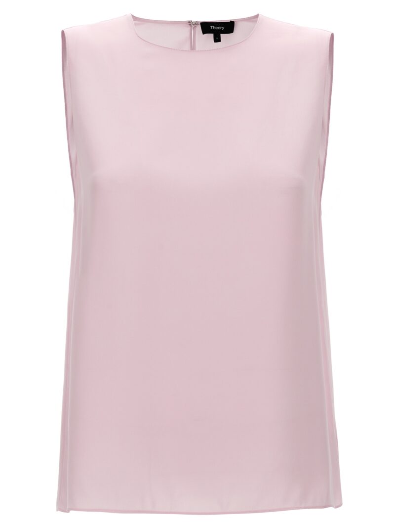 'Straight Shell' top THEORY Pink
