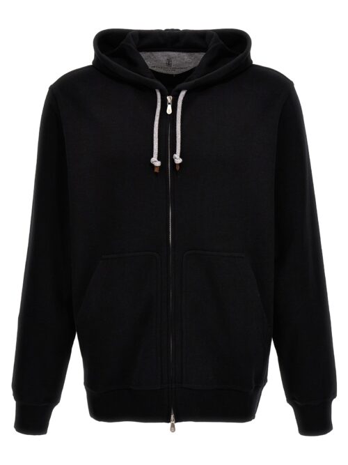 Zip hoodie BRUNELLO CUCINELLI Black