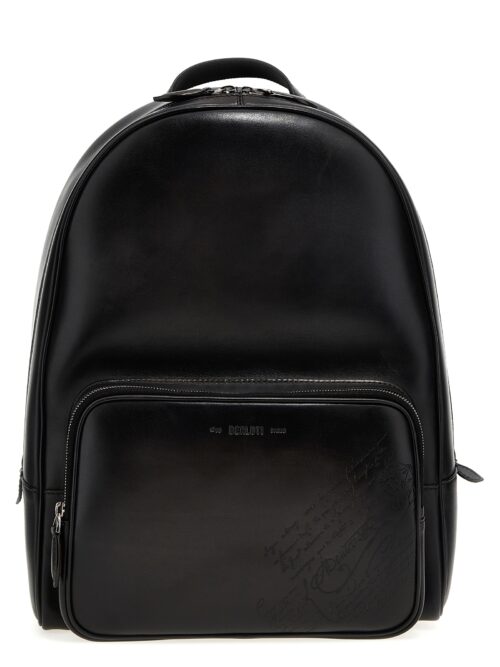 Leather backpack BERLUTI Black