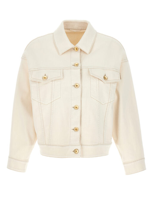 Denim jacket BRUNELLO CUCINELLI White