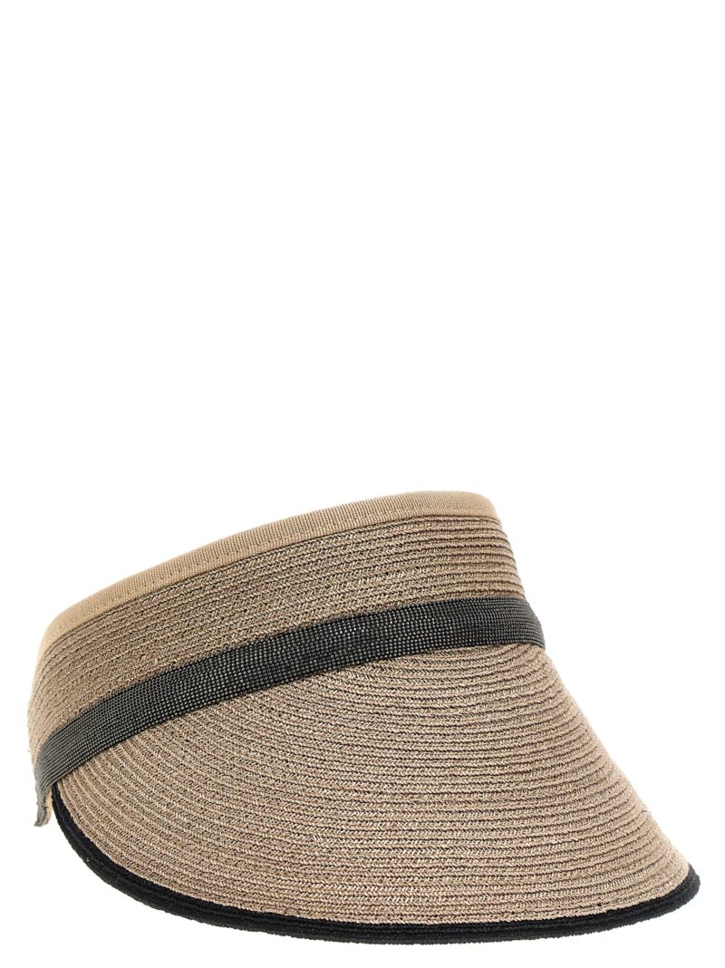 'Monile' visor MCAP90085CGV65 BRUNELLO CUCINELLI Beige