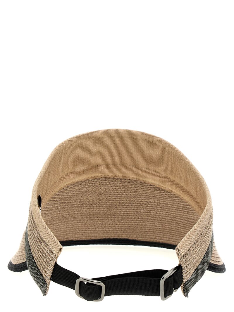 'Monile' visor Woman BRUNELLO CUCINELLI Beige