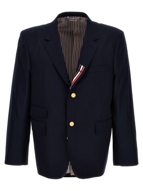 'Fit 5' single-breasted blazer THOM BROWNE Blue