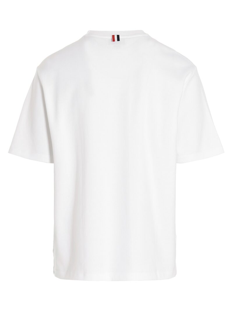 Pocket T-shirt MJS183A07323100 THOM BROWNE White