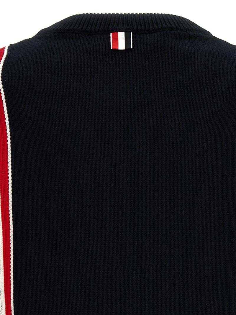 'Fun Mix' sweater 100% cotton THOM BROWNE Blue