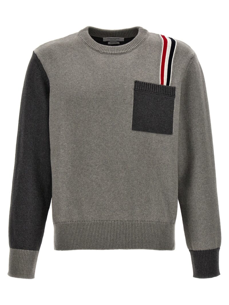 'Fun Mix' sweater THOM BROWNE Gray