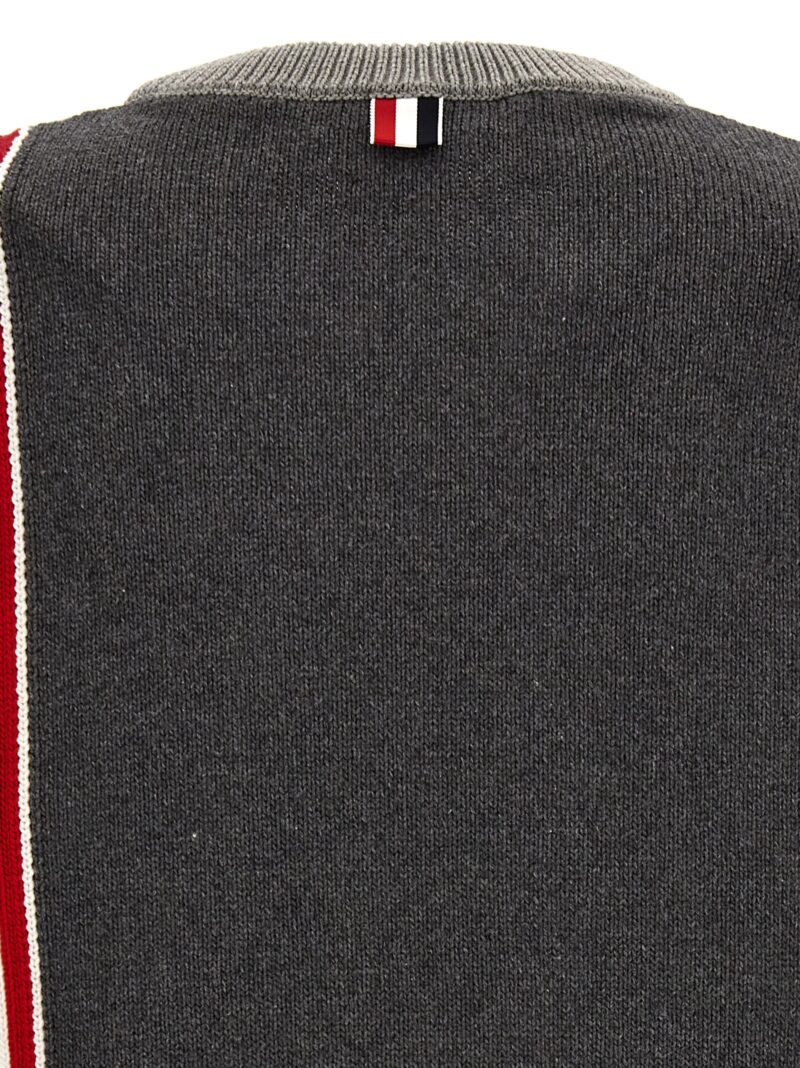 'Fun Mix' sweater 100% cotton THOM BROWNE Gray