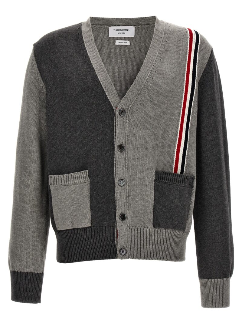 'Fun Mix' cardigan THOM BROWNE Gray