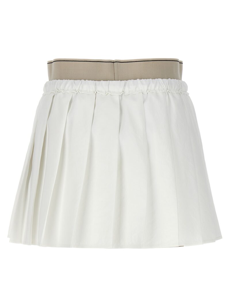 Mini pleated skirt ML153G3579C3720 BRUNELLO CUCINELLI White