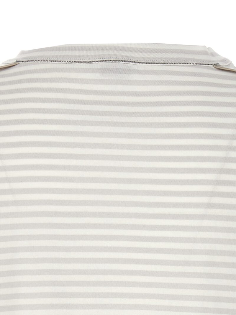 Striped t-shirt 100% cotton BRUNELLO CUCINELLI Multicolor
