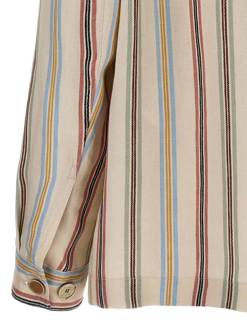 Striped overshirt 100% linen ETRO Multicolor