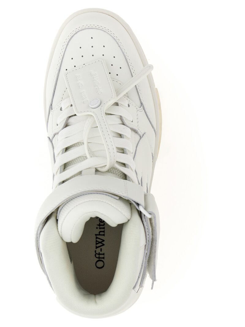 'Out Of Office Mid Top Lea' sneakers 100% calfskin leather OFF-WHITE White