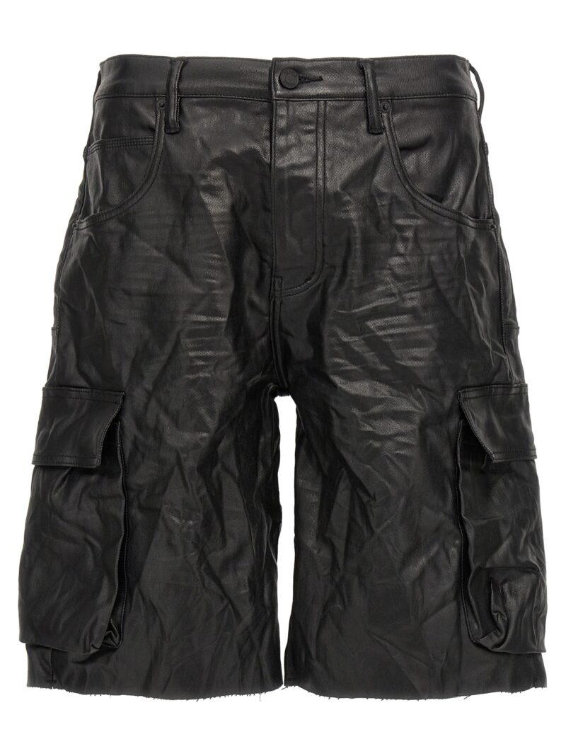 'High Shine Cargo' bermuda shorts PURPLE Black