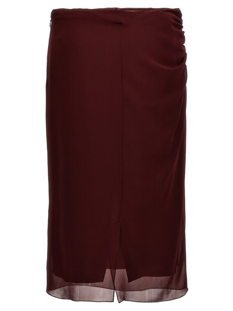 Georgette skirt P192JGOOO14XAF0007 PRADA Bordeaux