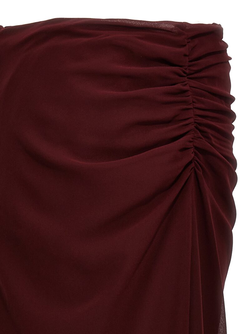 Georgette skirt 100% polyester PRADA Bordeaux