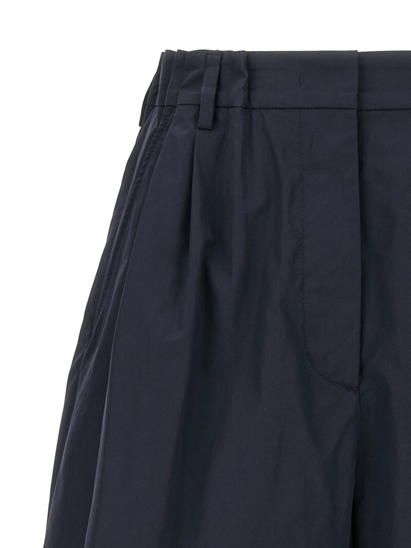 Poplin shorts Woman PRADA Blue