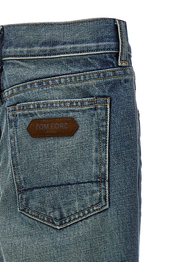 Denim jeans 100% cotton TOM FORD Light Blue