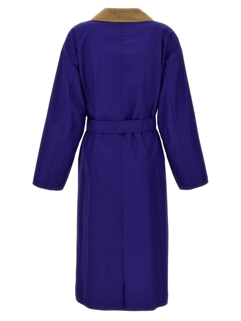 'Party' reversible trench coat Woman WEEKEND MAX MARA Blue