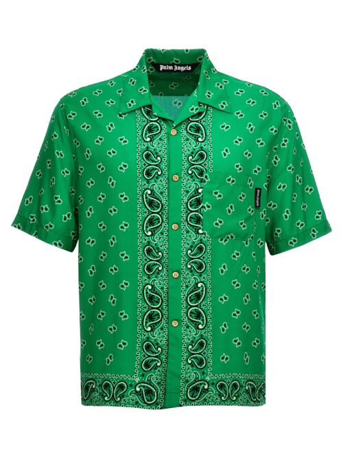 'Paisley bowling' shirt PALM ANGELS Green